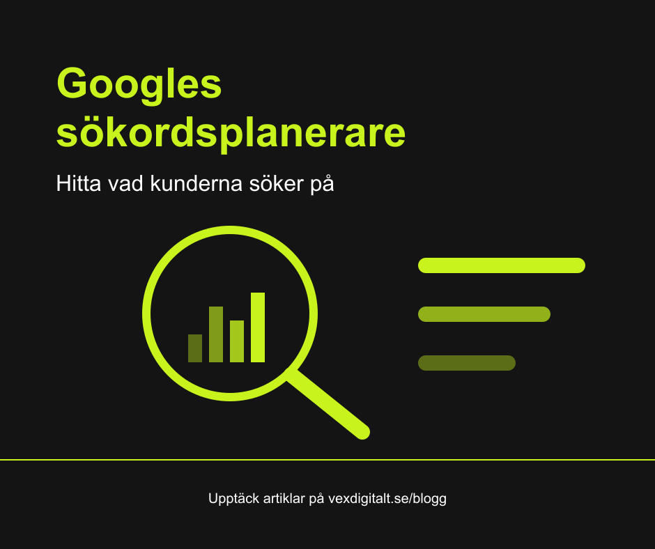 Googles sökordsplanerare: så hittar du vad dina kunder faktiskt söker på