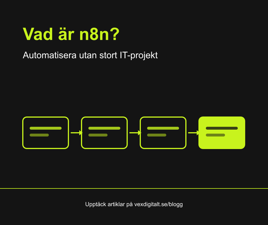 Vad är n8n? Så automatiserar ni era system utan ett stort IT-projekt