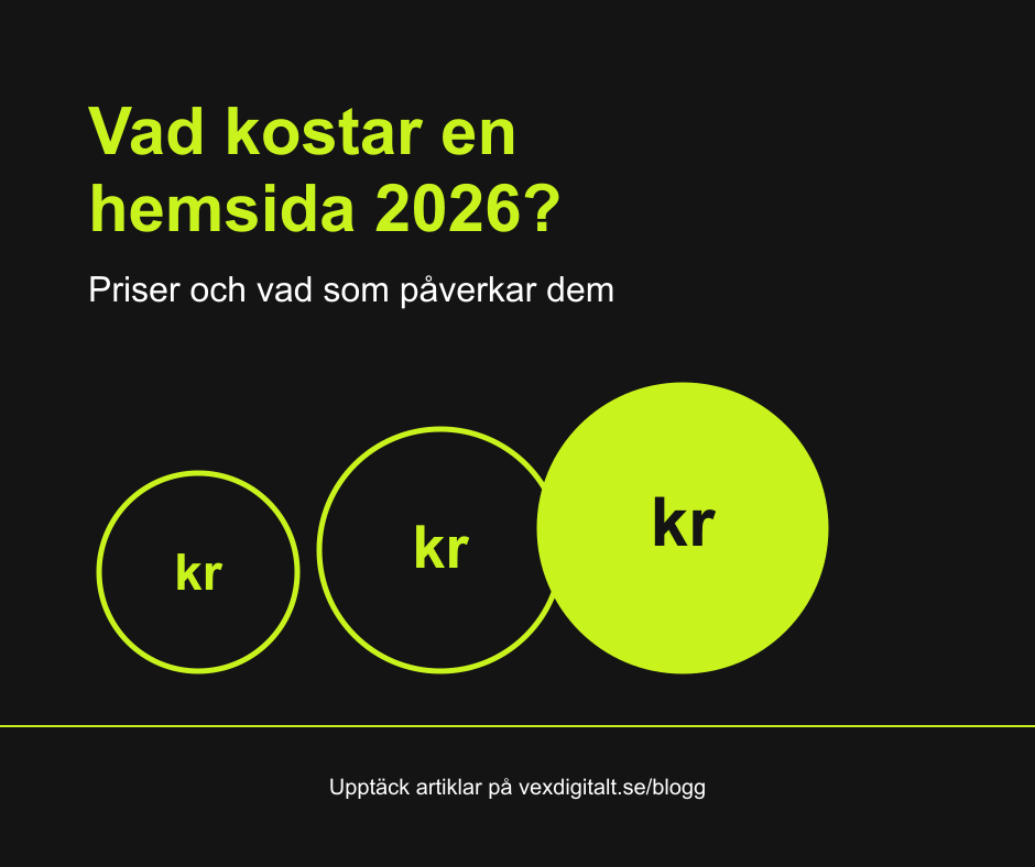 Vad kostar en hemsida 2026?